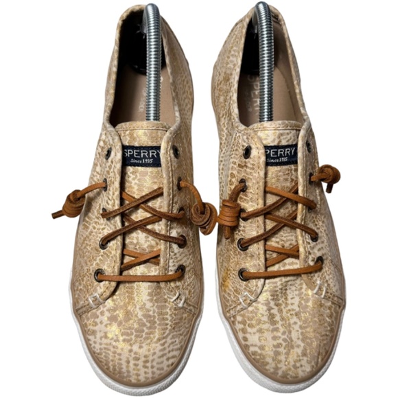 Sperry Shoes - Sperry | Snakeskin Reptile-Inspired Low-Top Sneakers - Size 10